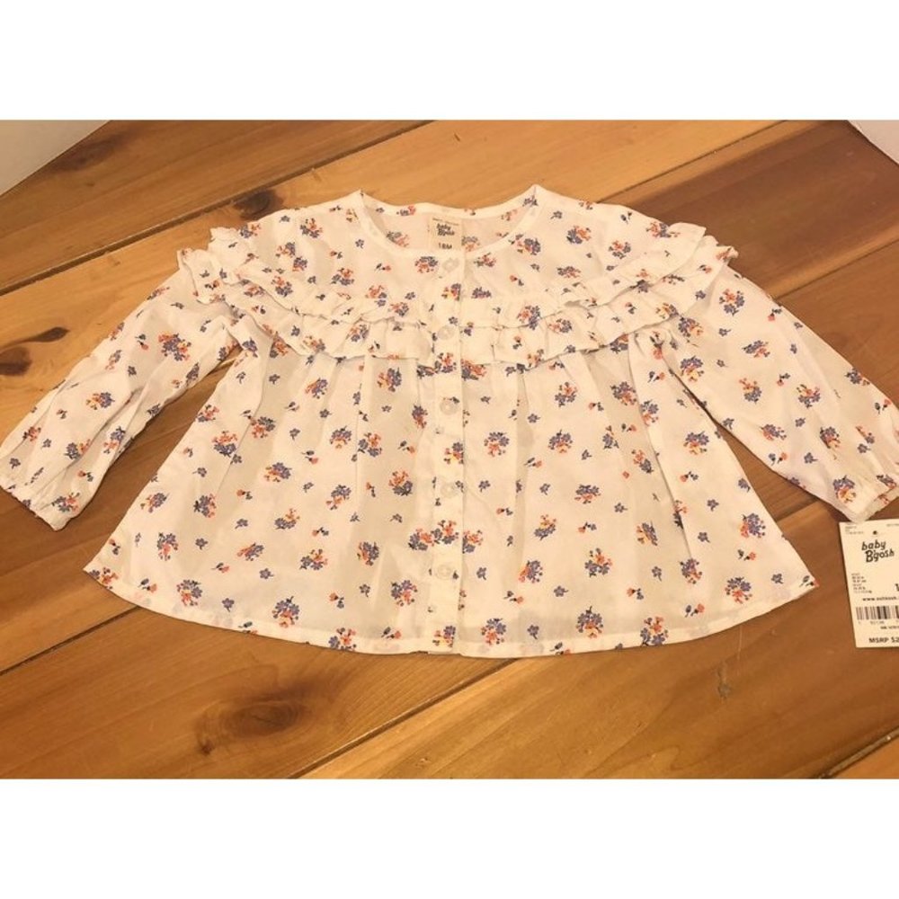 2/$20 NWT Oshkosh Floral Blouse size 18 months